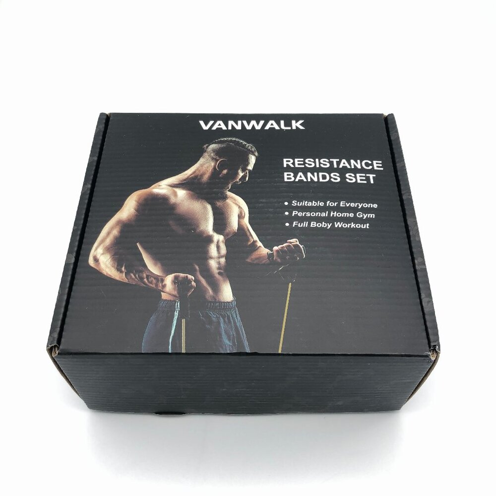 Vanwalk Resistance Bands Set, Personal At Home Gym Exercise Equipment NEW